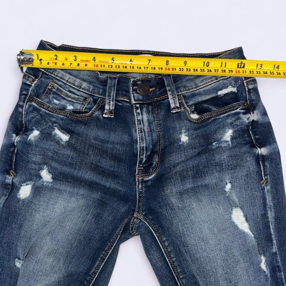 Mudd Low Rise Skinny Jeans Size 1 Distressed Y2K Stretch Denim - Picture 6 of 7